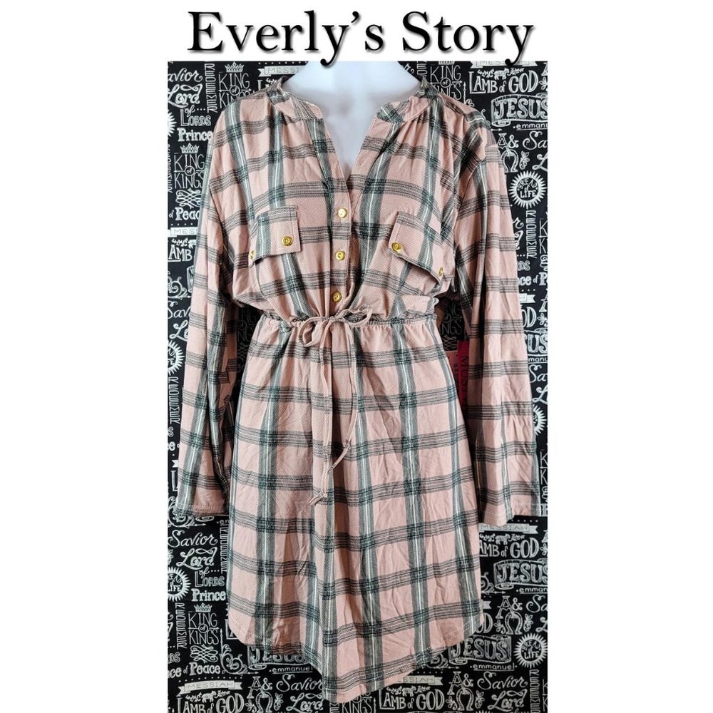 Everyly's Story Plaid Long Sleeve Maternity Top Size XL NWT🤩